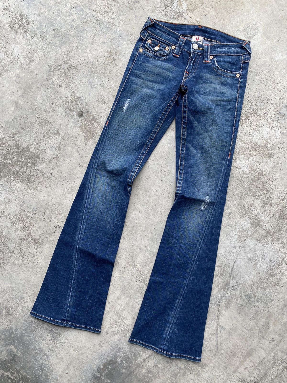 True Religion Vintage True Religion Bootcut Flare Jeans Size 28" / US 6 / IT 42 - 1 Thumbnail