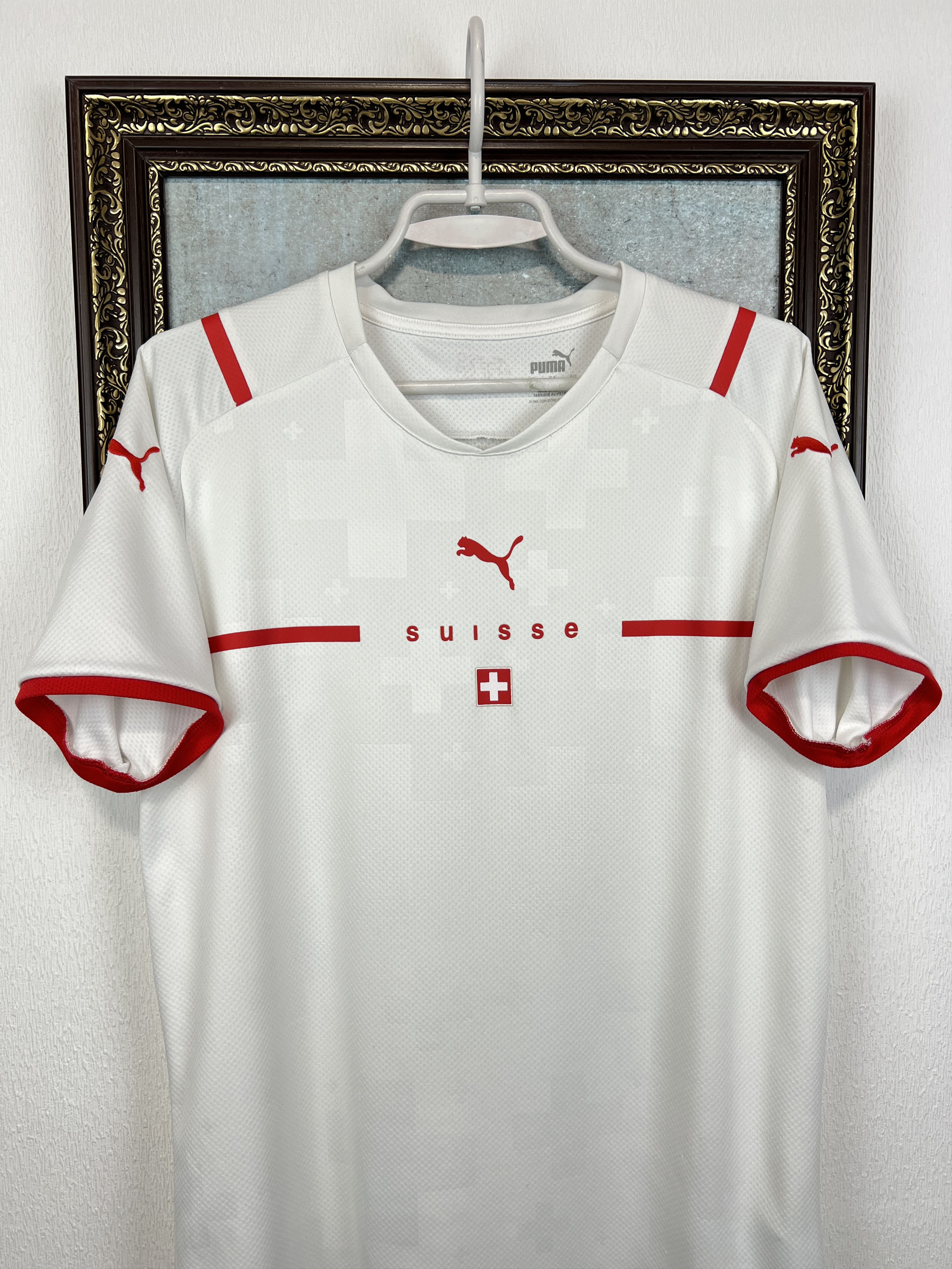 Puma Switzerland Football Shirt Soccer Jersey #10 Xhaka Trikot Size US M / EU 48-50 / 2 - 2 Thumbnail