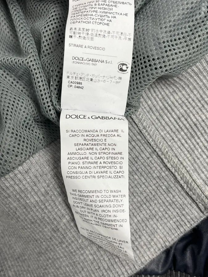 Dolce & Gabbana 2000s Dolce & Gabbana Navy Nylon Multi-Pocket Bomber Jacket Size US L / EU 52-54 / 3 - 13 Thumbnail
