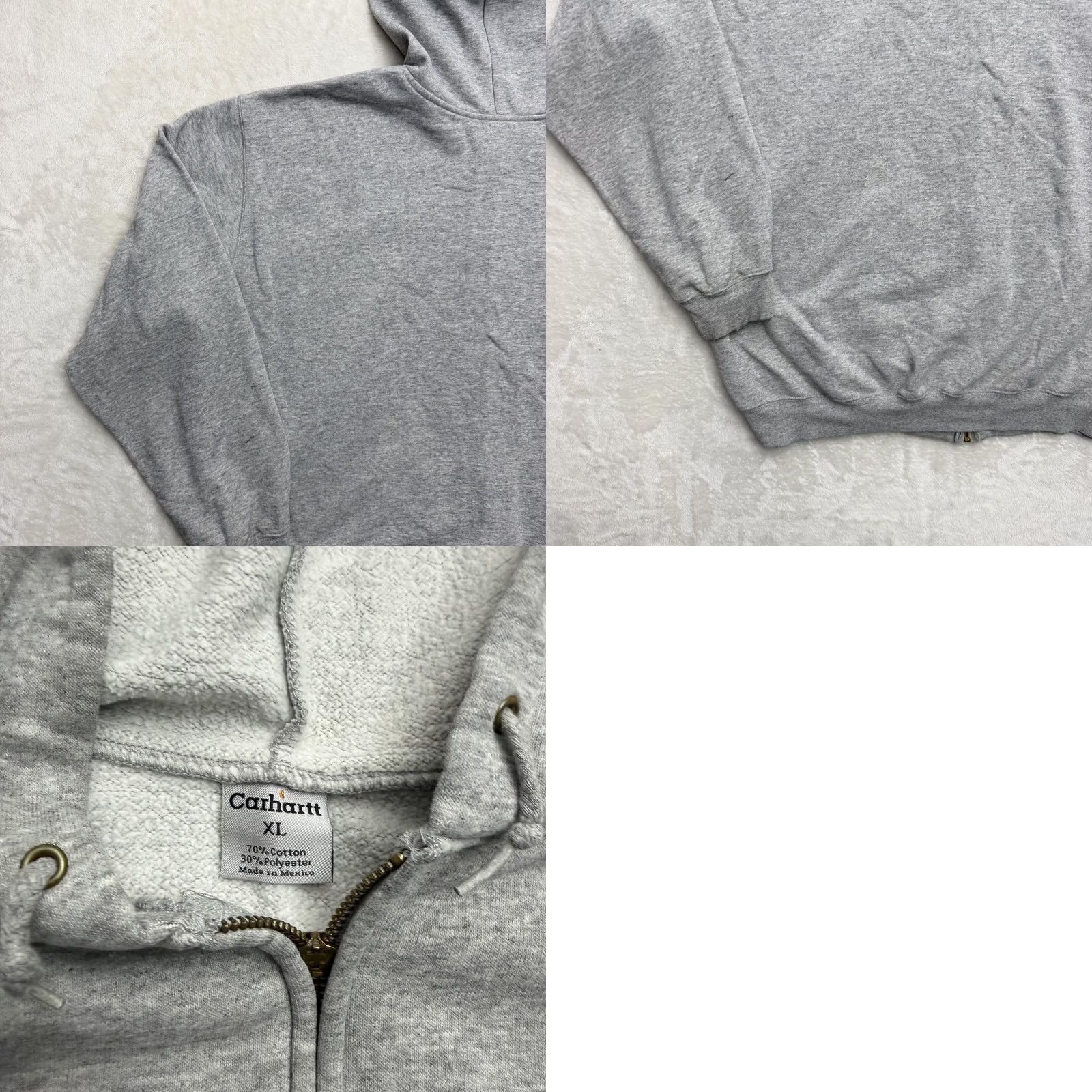 Carhartt VINTAGE Carhartt Jacket Hoodie Mens XL Gray Full Zip Fleece Relaxed Fit Workwear Size US XL / EU 56 / 4 - 10 Thumbnail