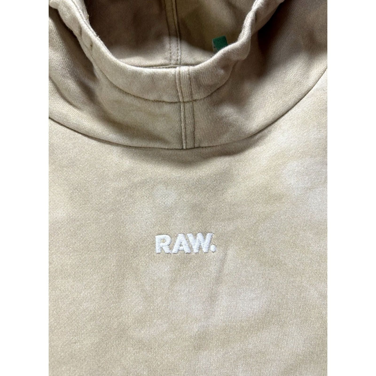 Vintage Womens Small Tan Jaden Smith G-Star RAW Cropped Graphic Hoodie Pullover Limited Size S / US 4 / IT 40 - 6 Thumbnail
