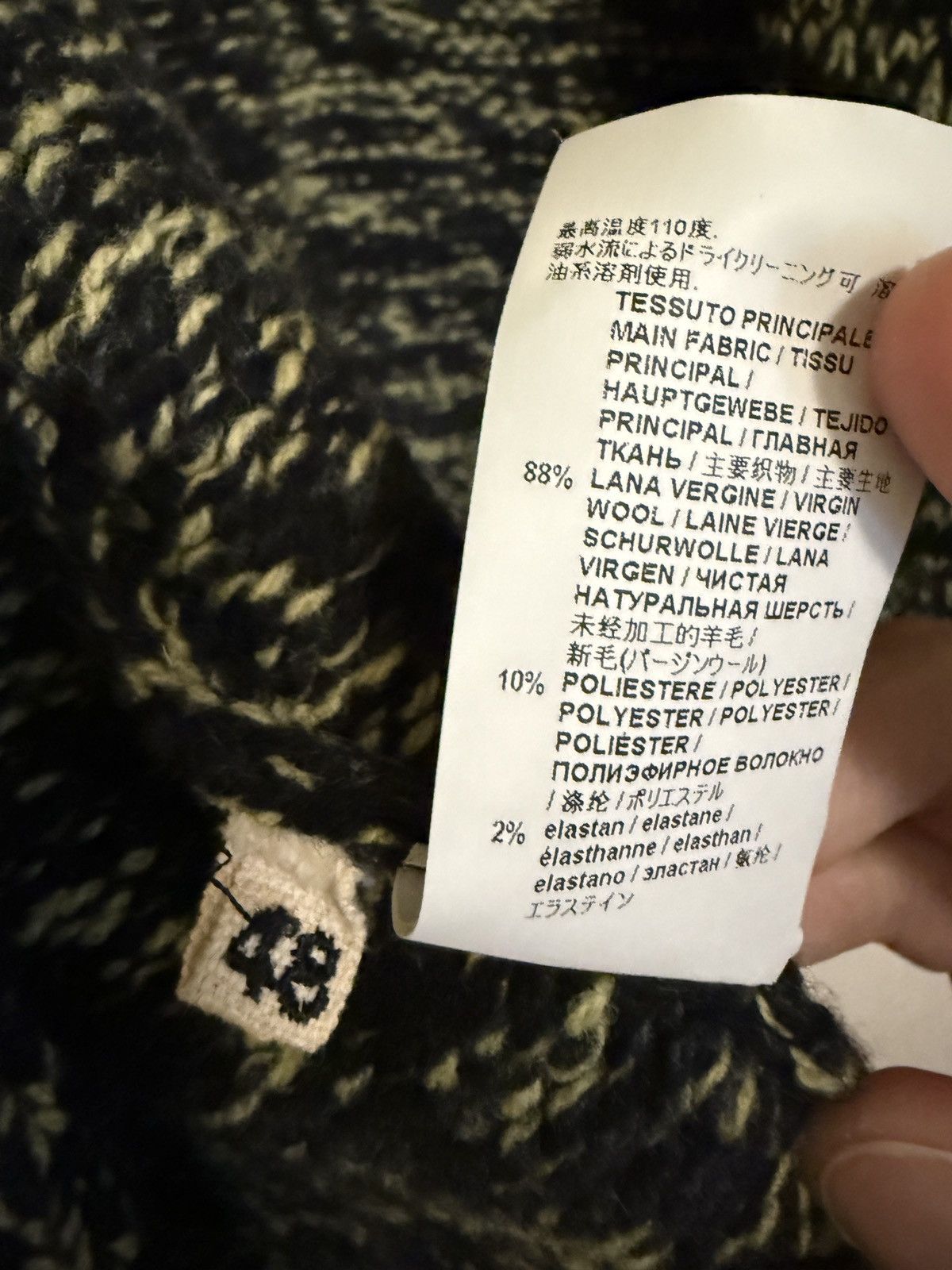 Marni Marni Mixed-Material Wool Zip Cardigan, IT 48 (M/L) Size US M / EU 48-50 / 2 - 6 Thumbnail
