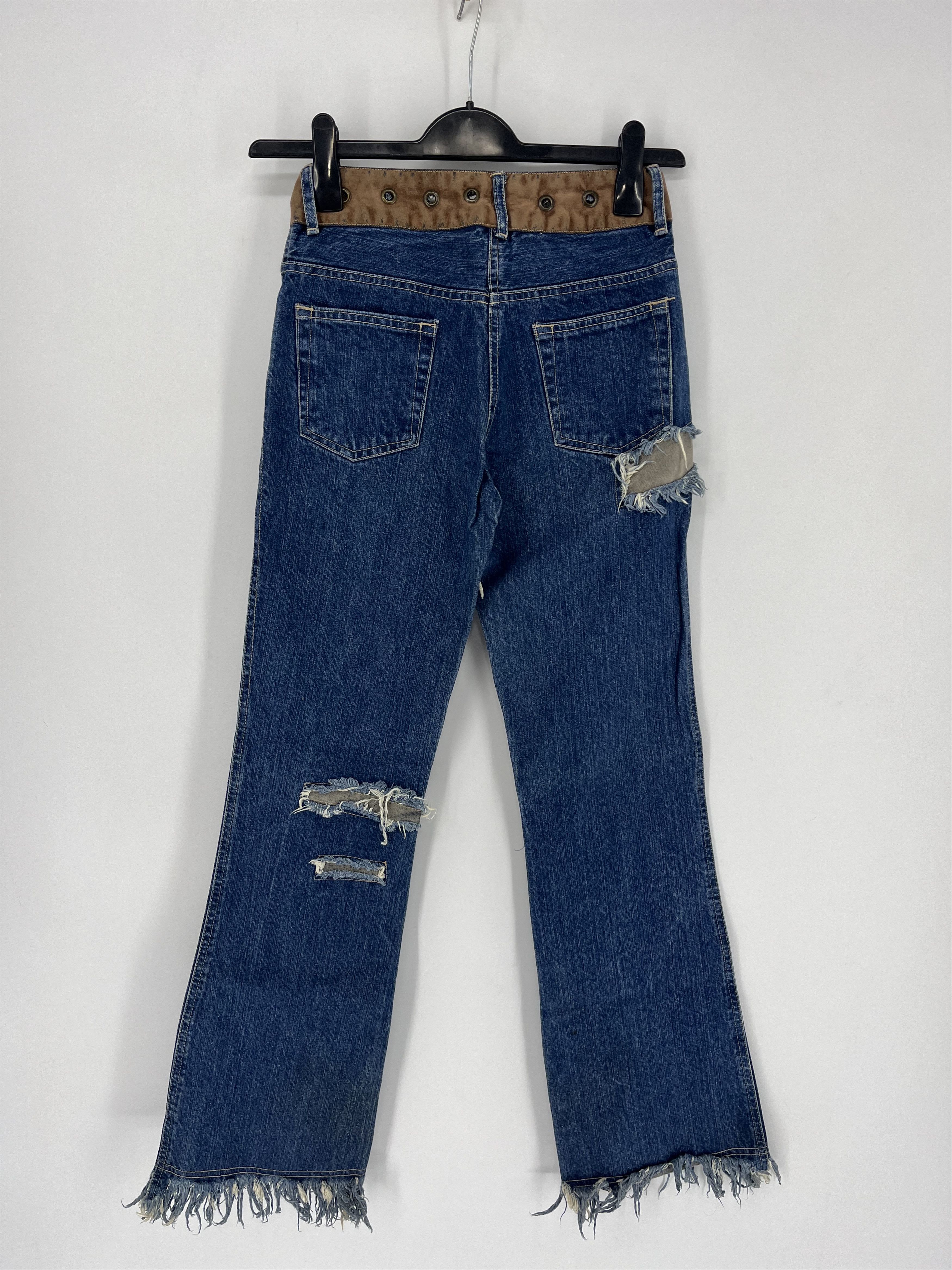 Other Vintage Custom Japanese Oririn Light Wash Style Flare Jeans Size 24" / US 00 / IT 34 - 8 Thumbnail