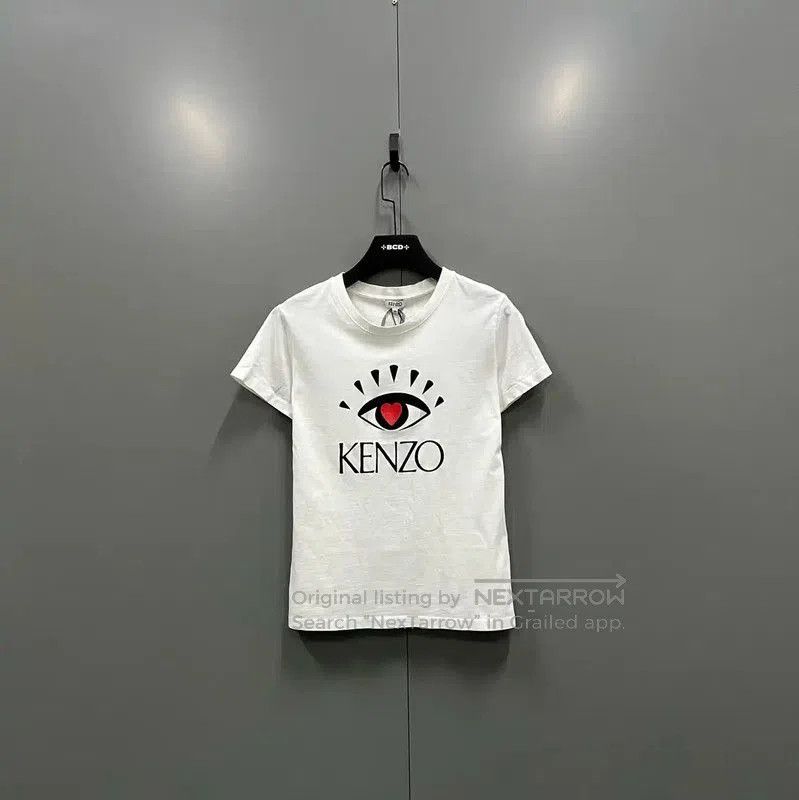 Kenzo KENZO White Cotton Logo Short Sleeve T-Shirt . Size M / US 6-8 / IT 42-44 - 1 Thumbnail