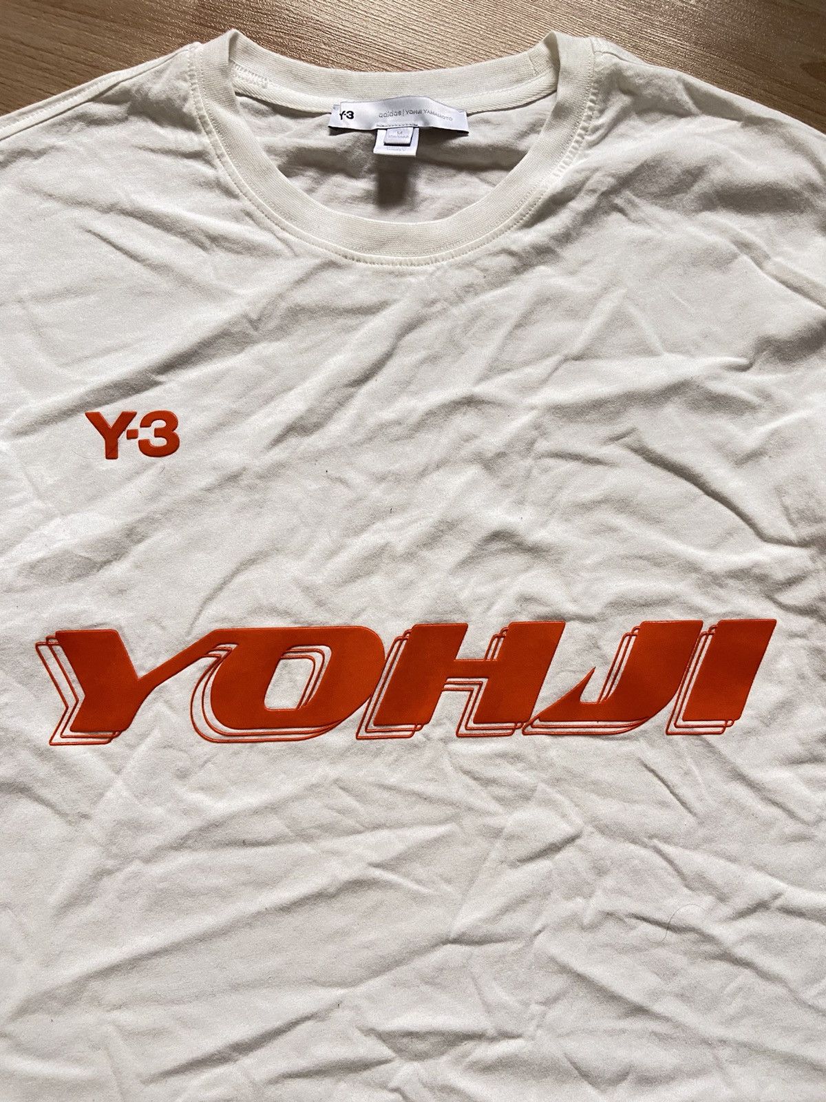 Yohji Yamamoto Adidas x Yohji Yamamoto x Y-3 Yohji Slicon Logo T-Shirt Size US M / EU 48-50 / 2 - 2 Thumbnail