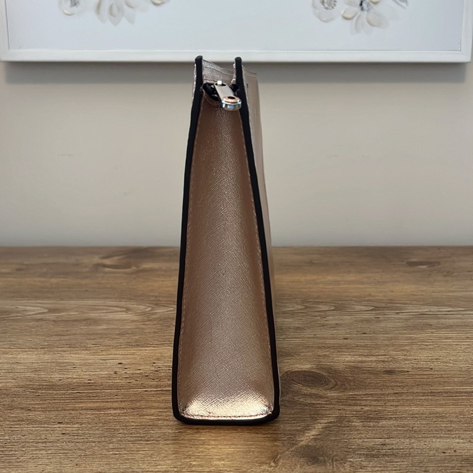 Henri Bendel Henri Bendel West 57th Cosmetic Clutch in Rose Gold Size ONE SIZE - 2 Thumbnail