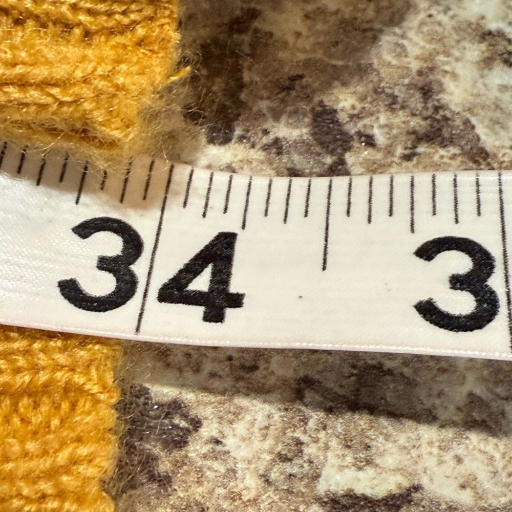 Other Yellow and Cream Checkered Long Cardigan Sweater Size L / US 10 / IT 46 - 6 Thumbnail