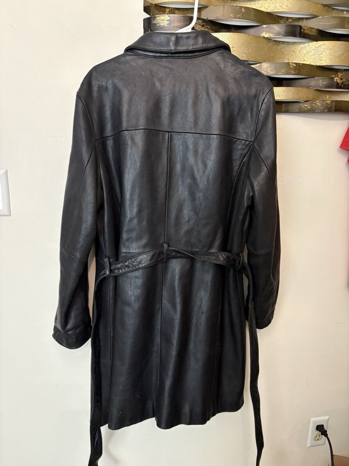 Nicole Miller Vintage Nicole Miller Leather Zipup Trench Coat Women XL Size XL / US 12-14 / IT 48-50 - 2 Thumbnail