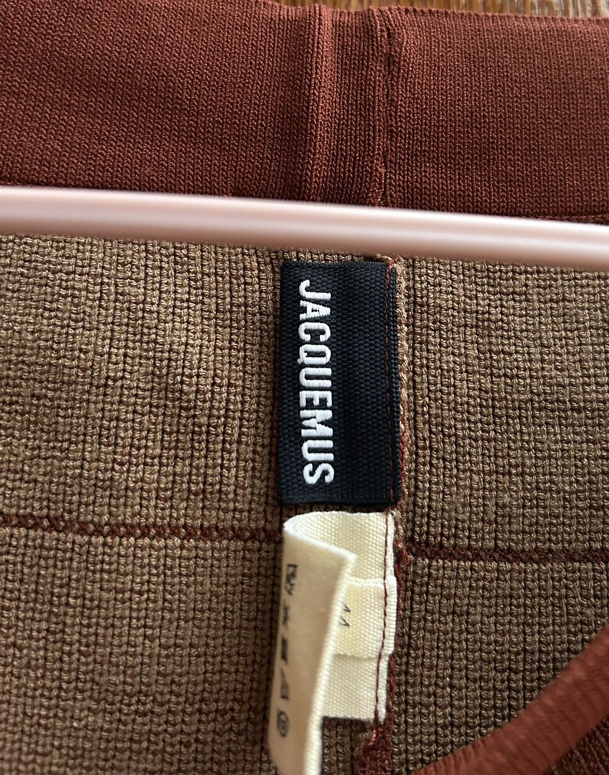 Jacquemus Jacquemus Le Legging Arancia Knit Leggings In Camel Brown Size 30" / US 8 / IT 44 - 9 Thumbnail