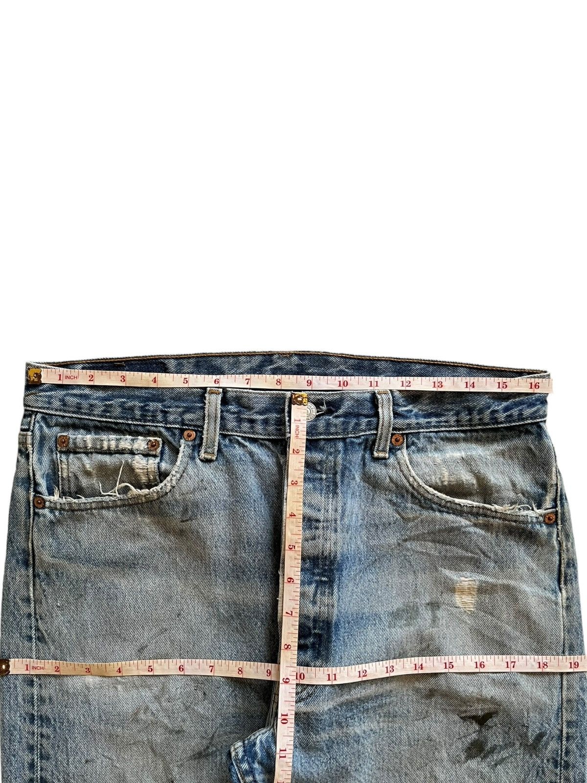 Levi's × Levi's Vintage Clothing SALES🔥Vintage 90s Levis 501 Blue Wash Grunge Loose Jeans Size US 33 - 11 Thumbnail