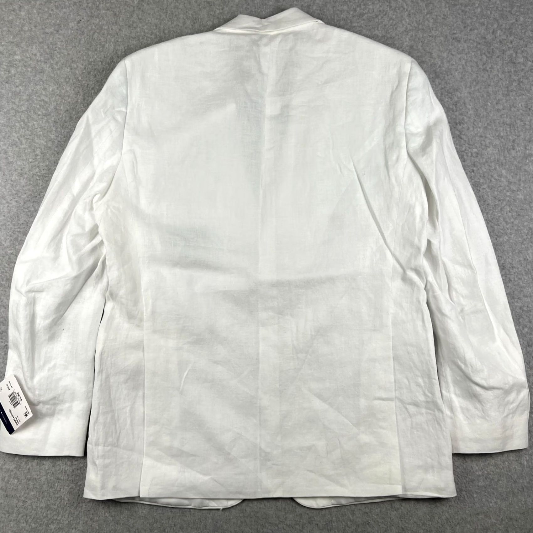 Tommy Hilfiger Tommy Hilfiger Sport Coat Blazer 44L Mens White Jacket NWT Linen Conrad Size 44R - 2 Thumbnail
