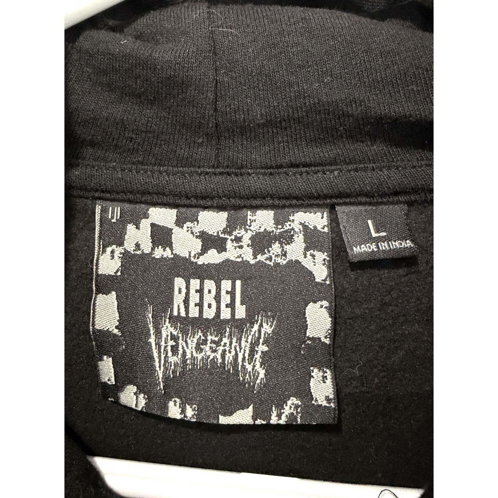 Vintage Rebel Vengeance Rhinestone Spider Web Hoodie Black Cybersigilism Gothic LARGE Hoodie Mens Regular XL? Size US L / EU 52-54 / 3 - 3 Thumbnail