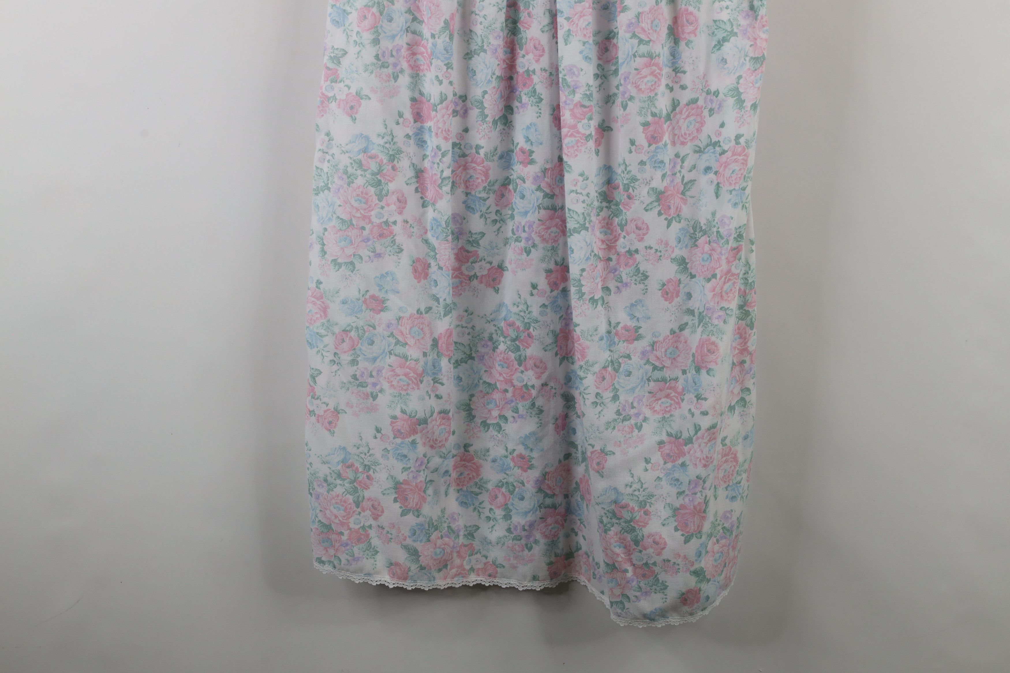 Vintage Vintage 90s Miss Elaine Floral Night Gown Sleeping Shirt USA Size S / US 4 / IT 40 - 3 Thumbnail