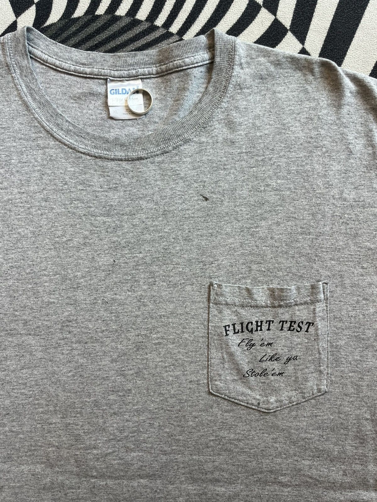 Camel Vtg CAMEL Flight Test Fly’em Like ya Stole’ em pocket Tshirt Size US XL / EU 56 / 4 - 6 Thumbnail