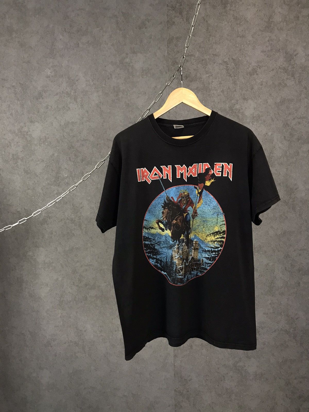 Iron Maiden 2013 vintage rock band tour tee