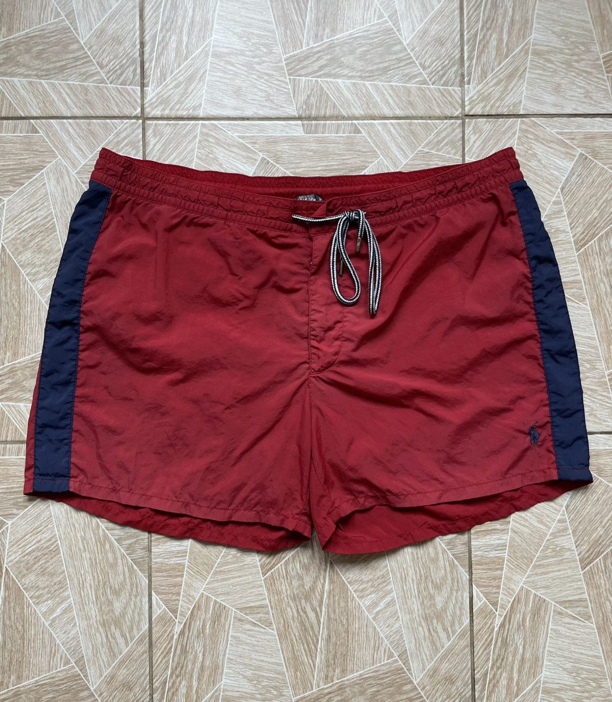 Polo Ralph Lauren Vintage Polo Ralph Lauren Swimwear Rider Logo Nylon Shorts L Size US 34 / EU 50 - 1 Thumbnail