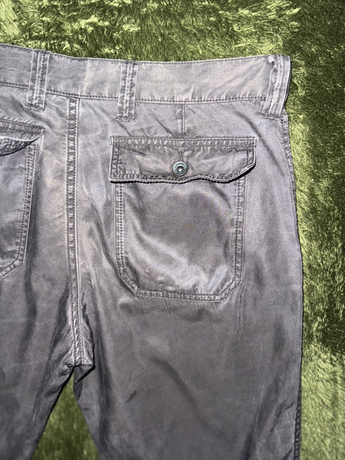 Beams Japan [46] BEAMS Light Button Fly Cupro relaxed fit Pants Gray Size US 32 / EU 48 - 10 Thumbnail