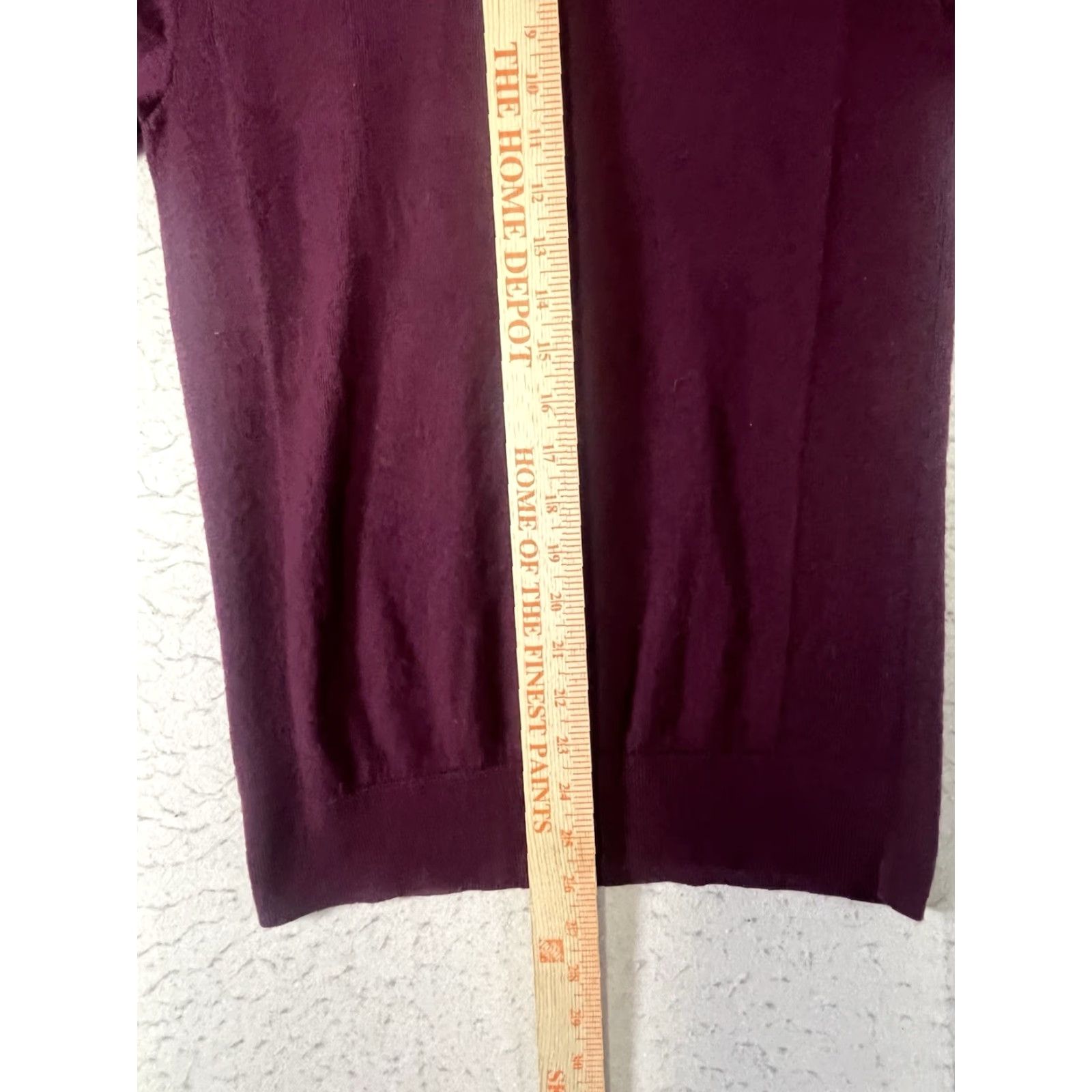 Express Express Men's Small Burgundy Merino Wool Sweater Long Sleeve Crew Neck Pullover Size US S / EU 44-46 / 1 - 4 Thumbnail