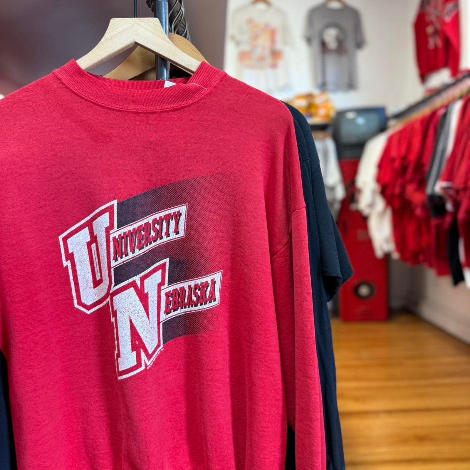 Vintage Vintage 90s Nebraska Huskers Football Crewneck Size US XL / EU 56 / 4 - 1 Thumbnail