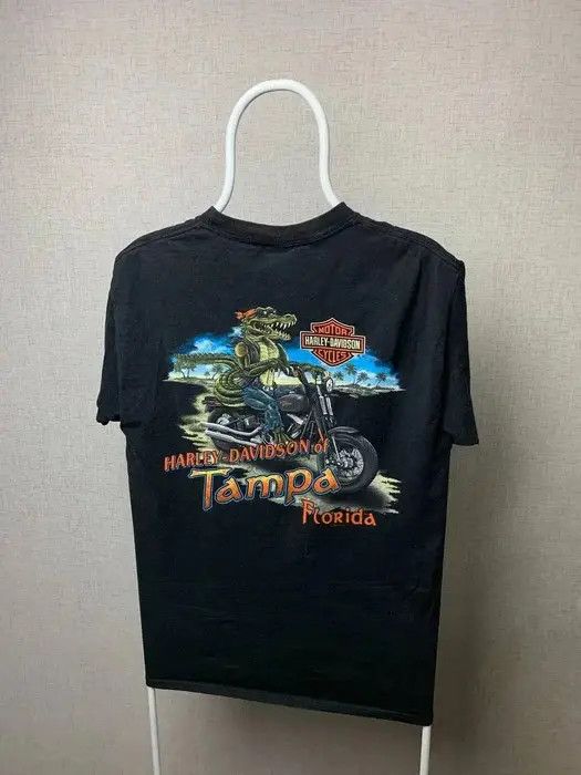 Harley Davidson Harley Davidson T-shirt size M alligator reverse black Size US M / EU 48-50 / 2 - 1 Thumbnail