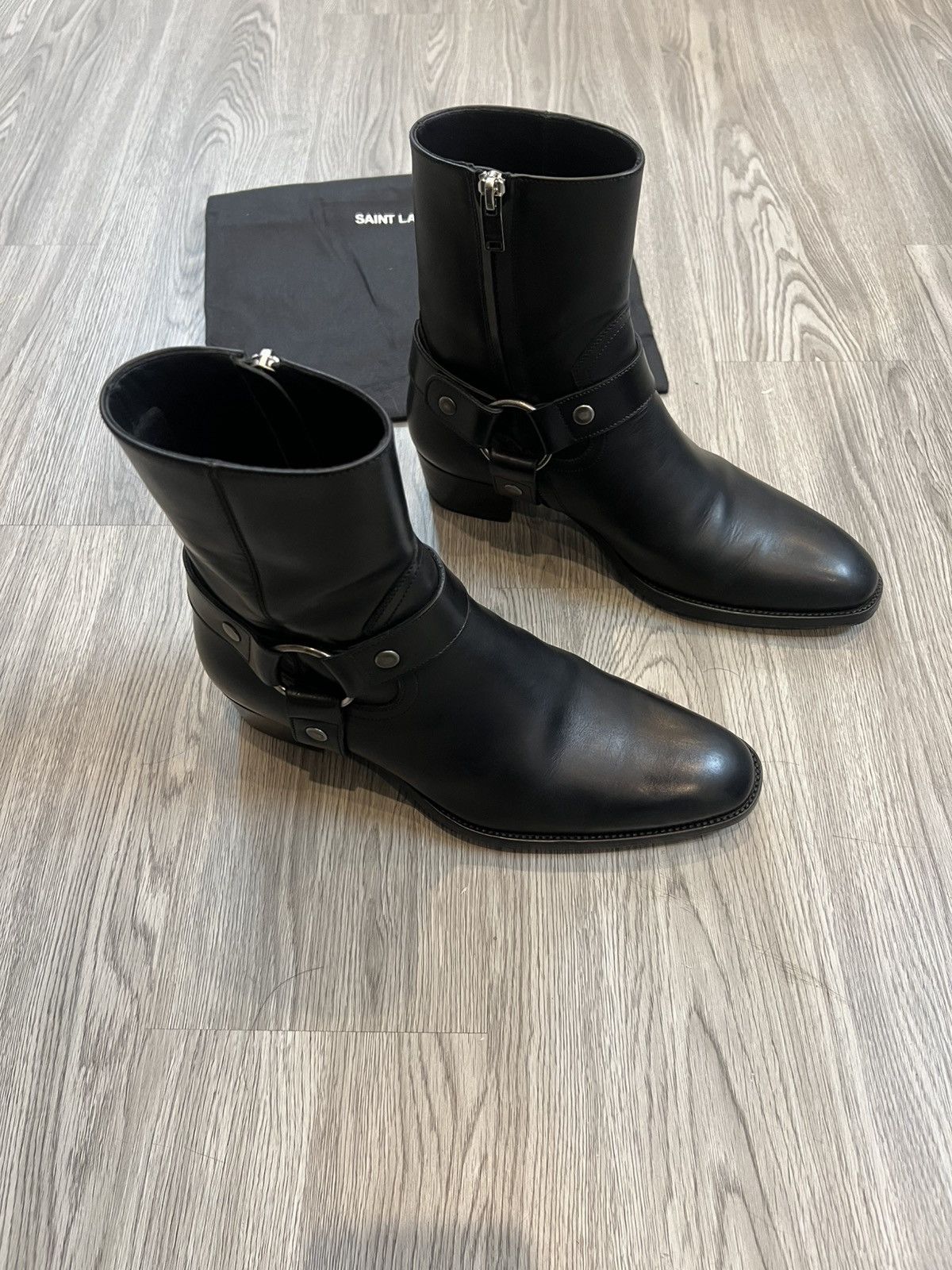 Saint Laurent Wyatt Harness Boots