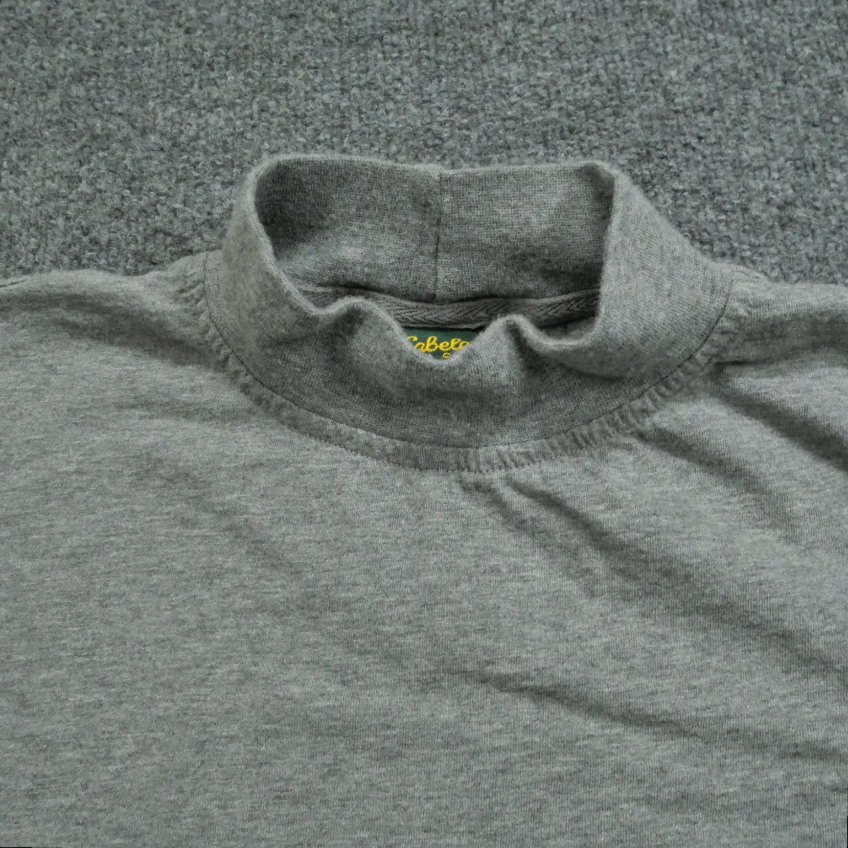 Vintage VINTAGE Cabela's Shirt Mens Small Grey Undershirt Out Doors Hiking Mock Neck Shirt Size US S / EU 44-46 / 1 - 2 Thumbnail