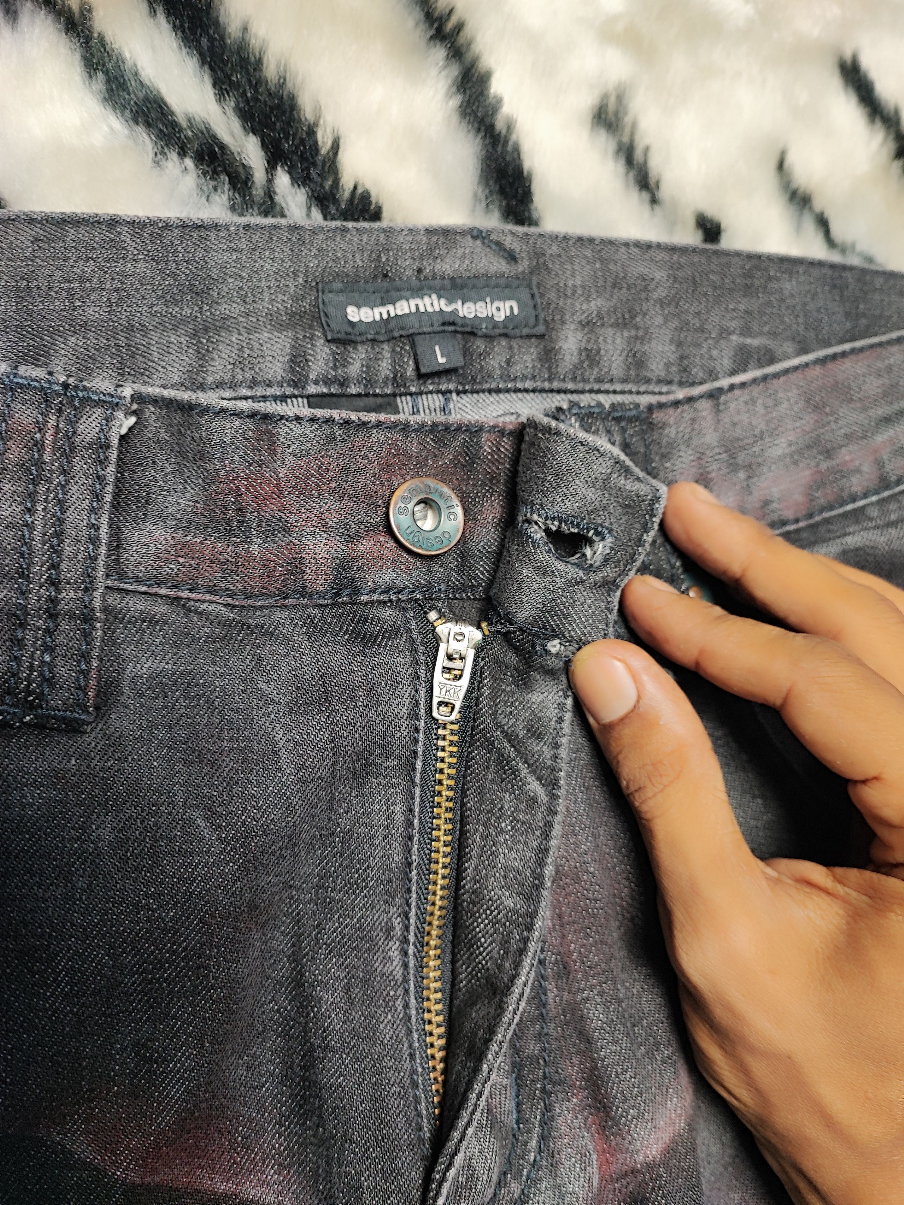 semanticdesign Painted Jeans by Semantic Design Size US 33 - 7 Thumbnail