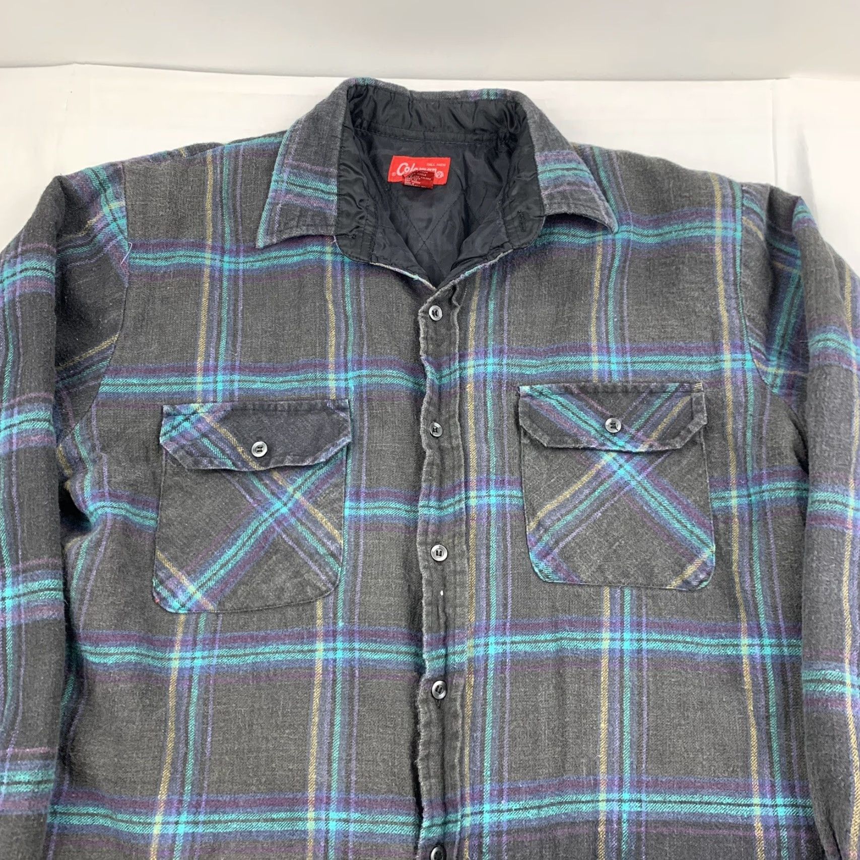Vintage VINTAGE Coleman Flannel Shirt Mens Adult LT Gray Plaid Quilted Button-Up 90s Camping Size US L / EU 52-54 / 3 - 2 Thumbnail