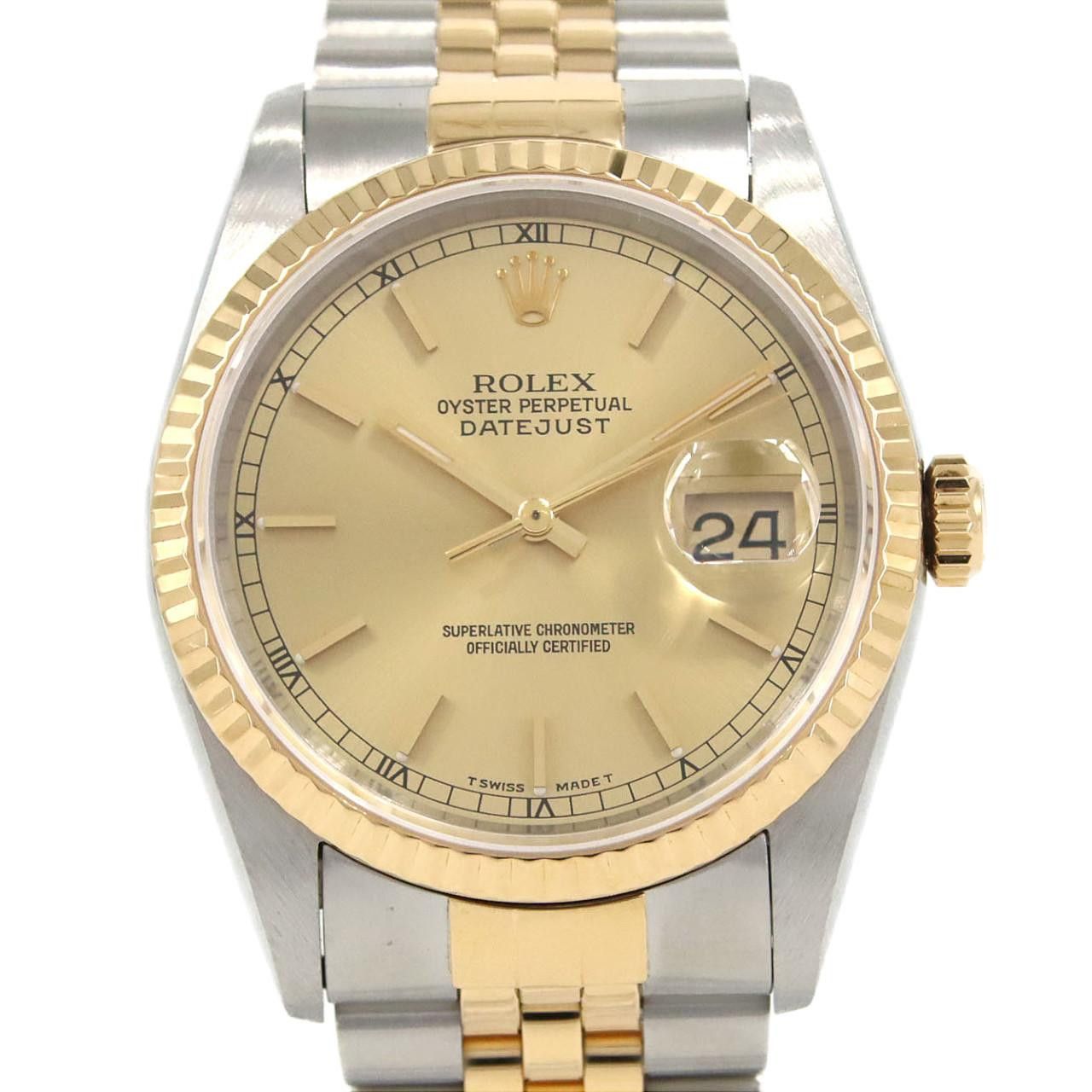Rolex Rolex Rolex Datejust Stainless Steel Yellow Gold Automatic Metal Automatic 16233 DUTY FREE for USA Size ONE SIZE - 1 Thumbnail