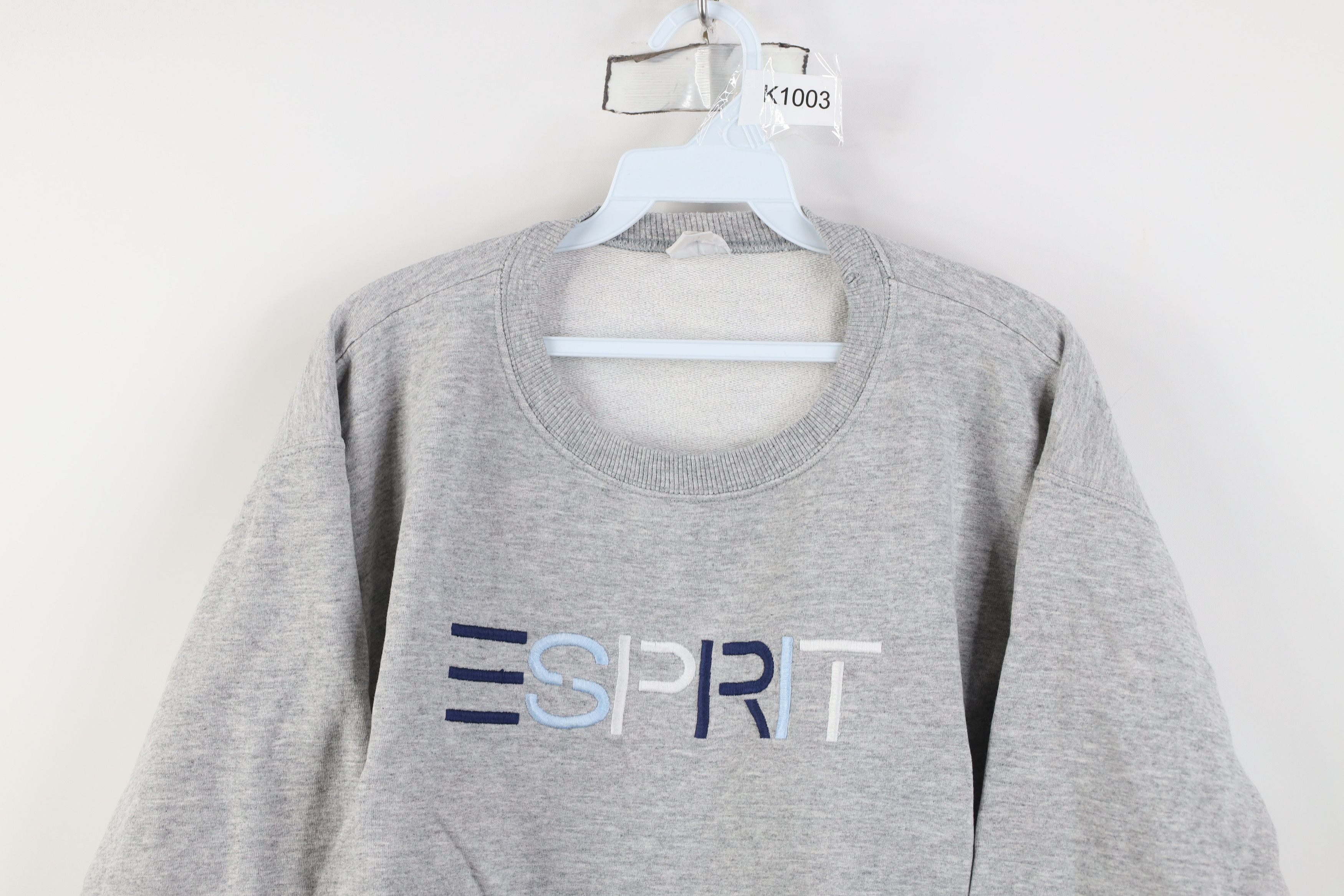 Esprit Vintage 90s Esprit Babydoll Fit Crewneck Sweatshirt Gray Size XL / US 12-14 / IT 48-50 - 2 Thumbnail