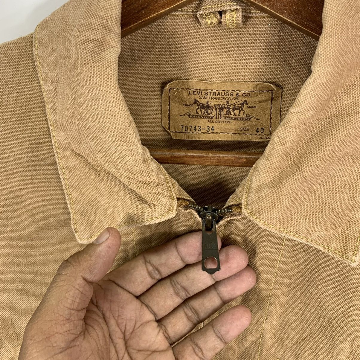Levi's × Vintage VINTAGE LEVIS DENIM TRUCKERS WORKERS JACKET Size US M / EU 48-50 / 2 - 10 Thumbnail