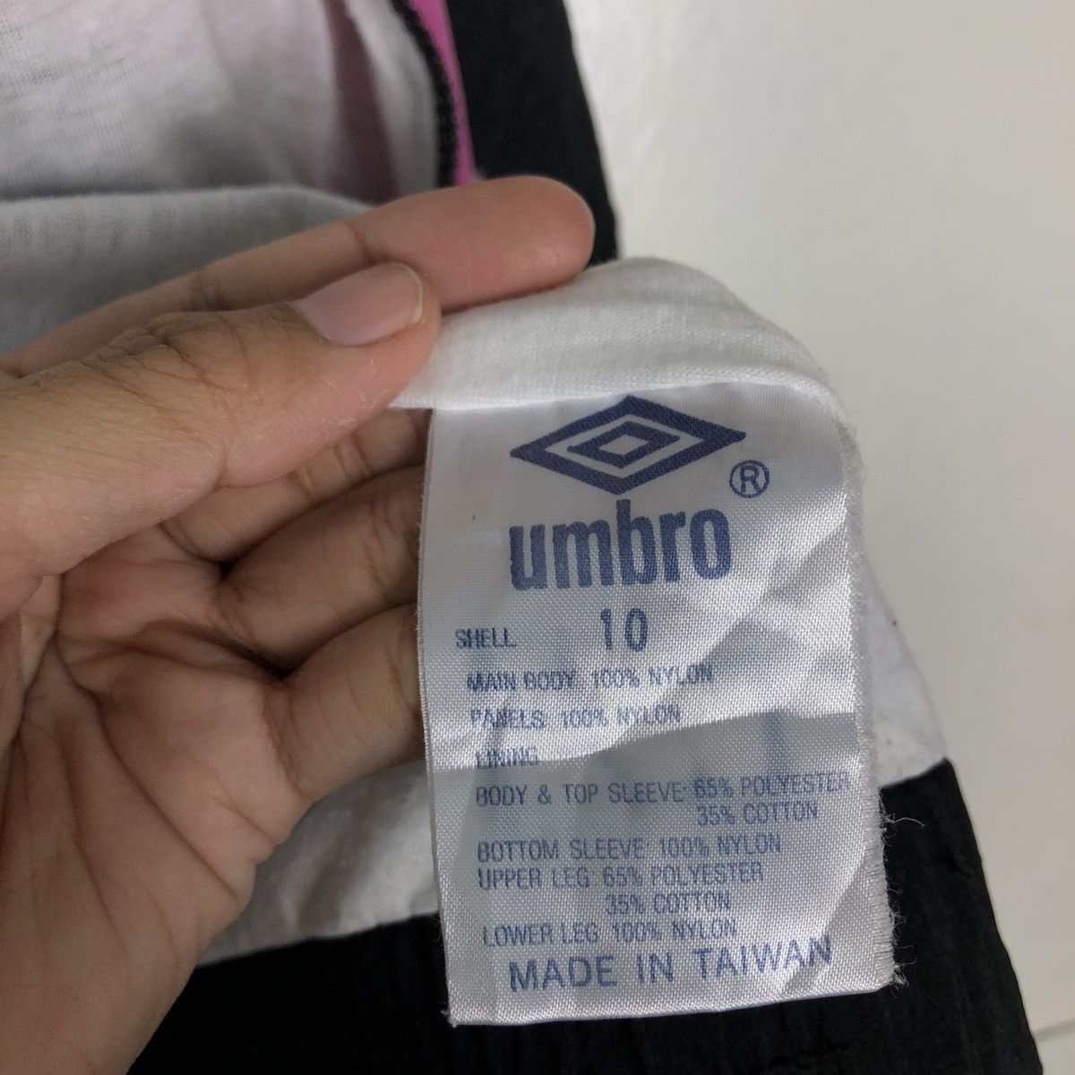 Japanese Brand 🔥Vtg Bomber Jacket Nylon Diamond Cut By Umbro Rare Design Size US M / EU 48-50 / 2 - 18 Thumbnail