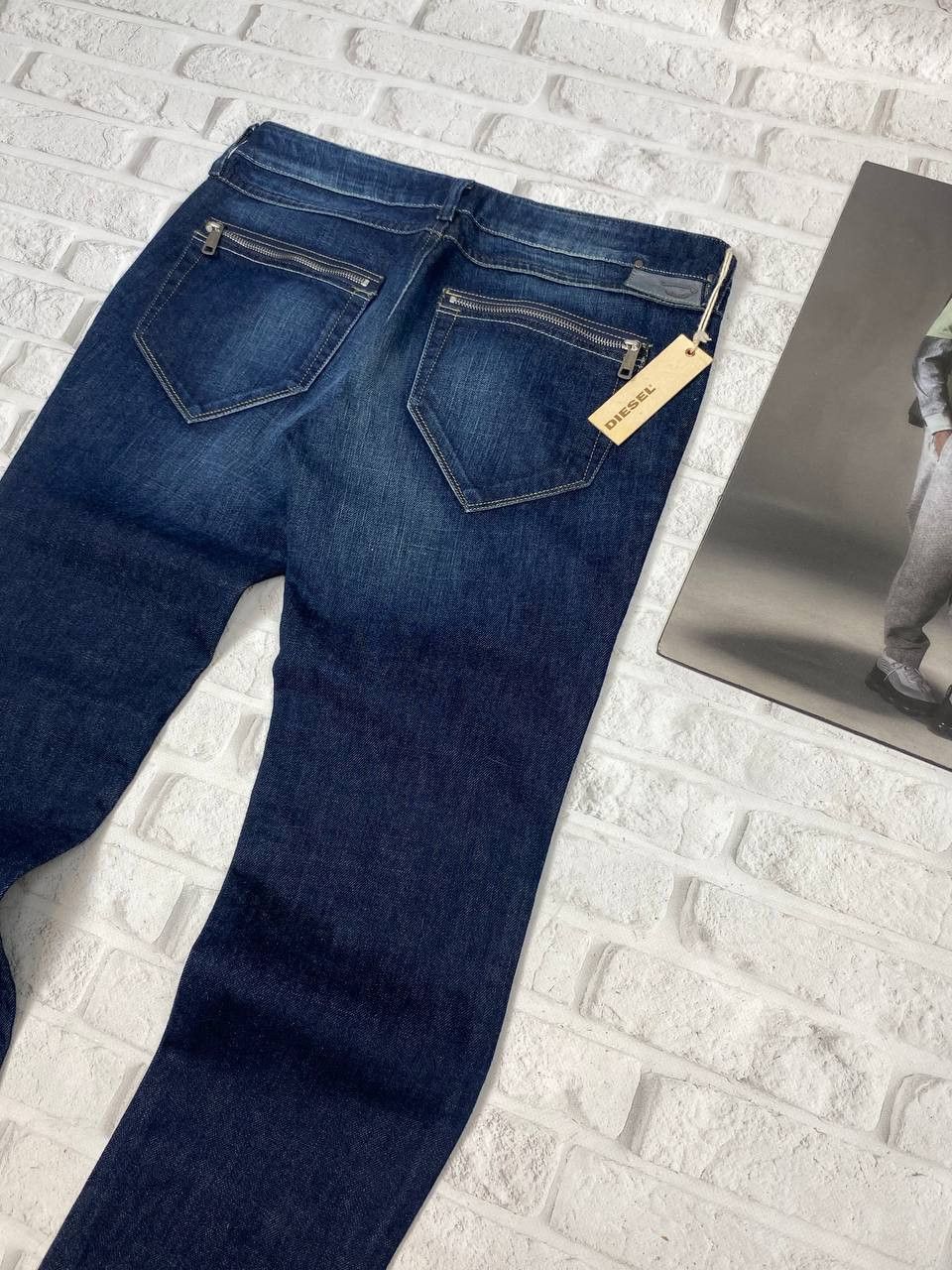 Diesel NEW Diesel Jeans Mens Washed Slim Tapered Zipper Pockets Y2K Size US 31 - 6 Thumbnail