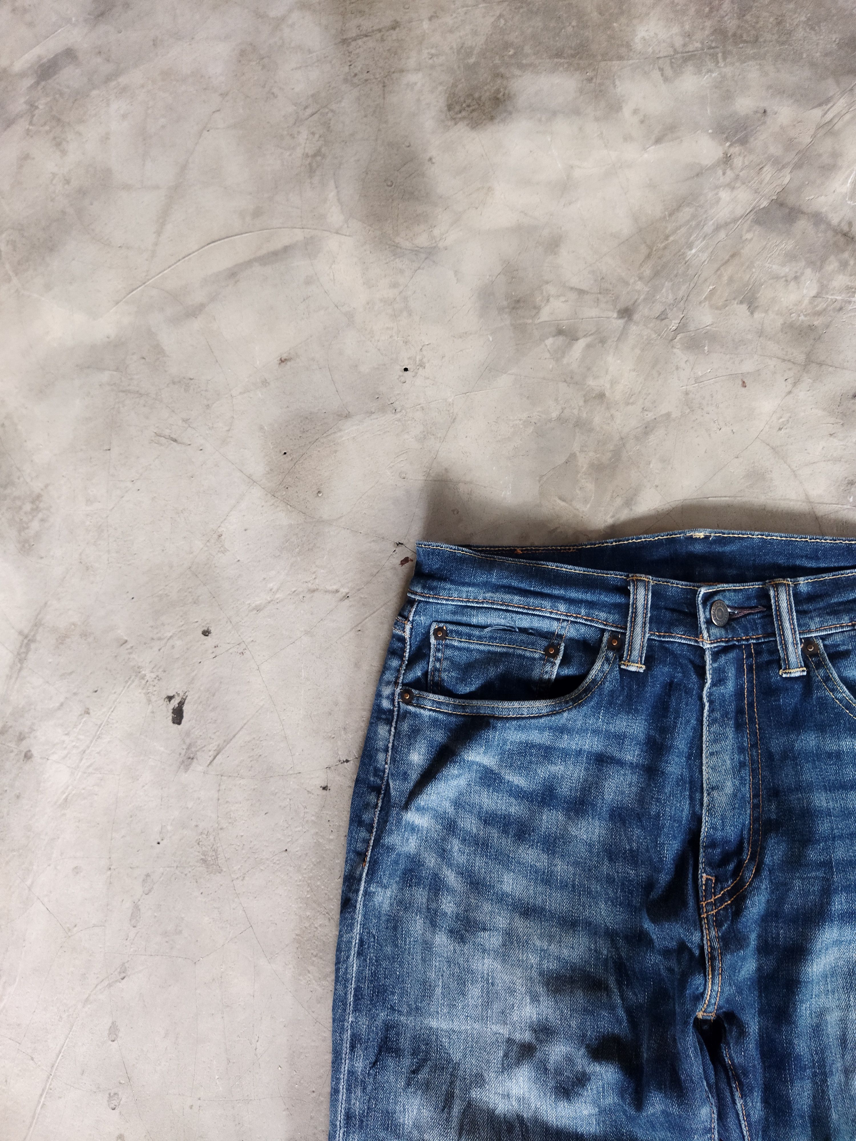 Levi's × Vintage VINTAGE LEVIS 505 DISTRESSED BLUE JEANS PANTS Size US 30 / EU 46 - 4 Thumbnail