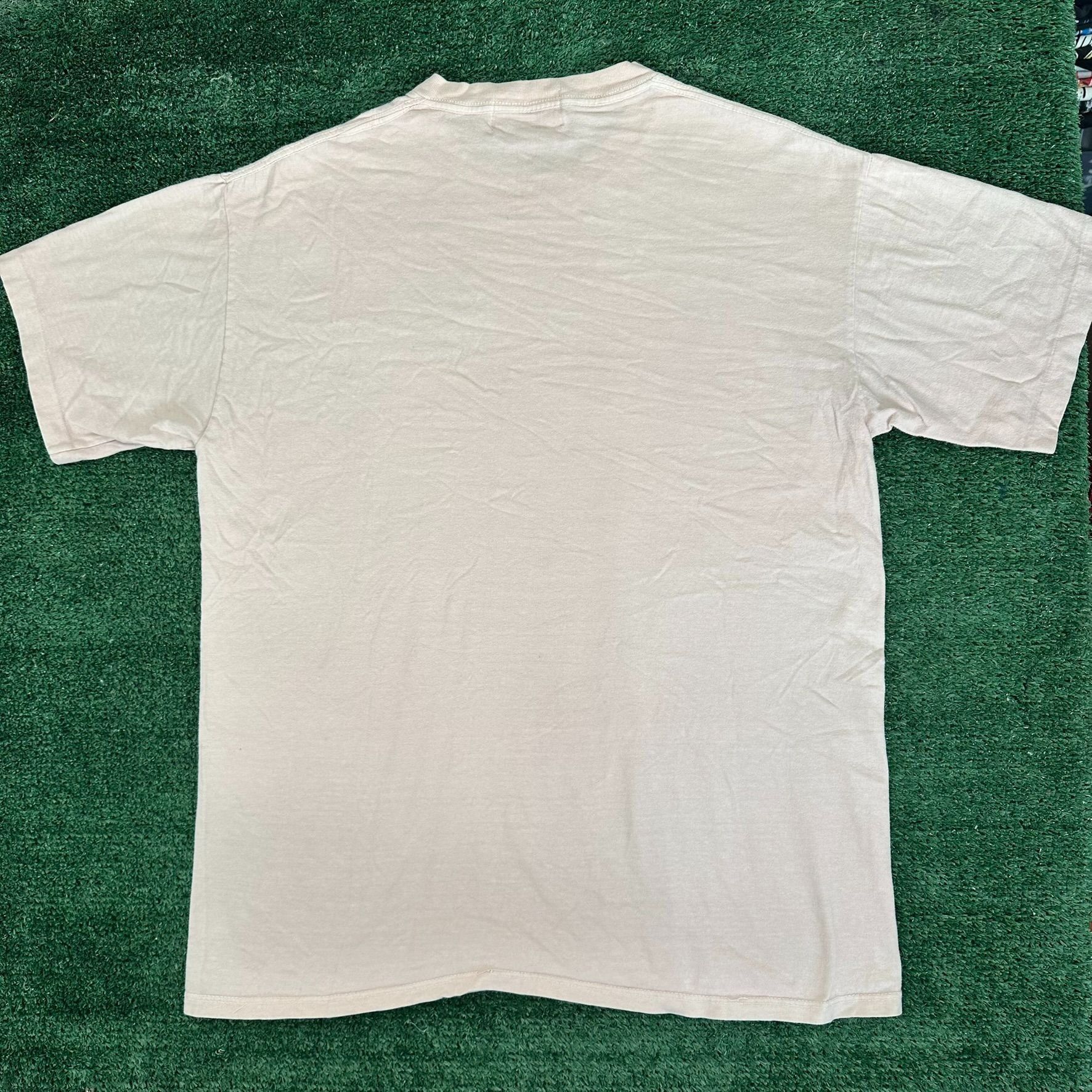 Vintage Vintage 90s Pastel Pink Blank T-Shirt Single Stitch Calvin K Size US S / EU 44-46 / 1 - 4 Thumbnail