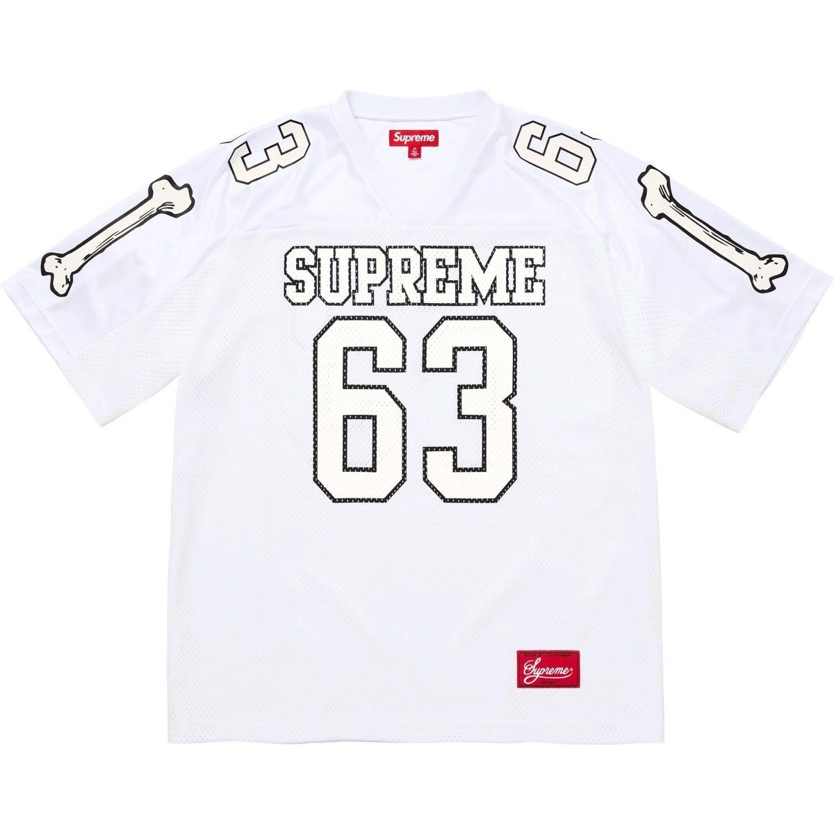 Supreme Supreme Bones Football Jersey White Size US XL / EU 56 / 4 - 1 Thumbnail
