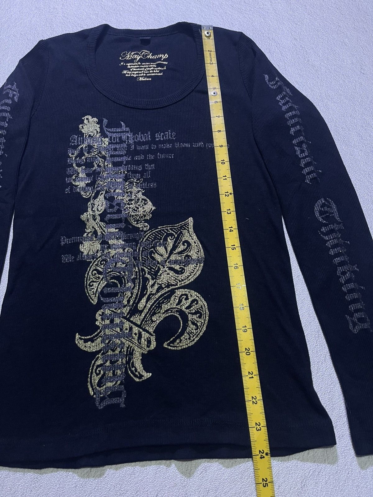 Japanese Brand Y2K MAY CHAMP long sleeve tshirt Size S / US 4 / IT 40 - 7 Thumbnail