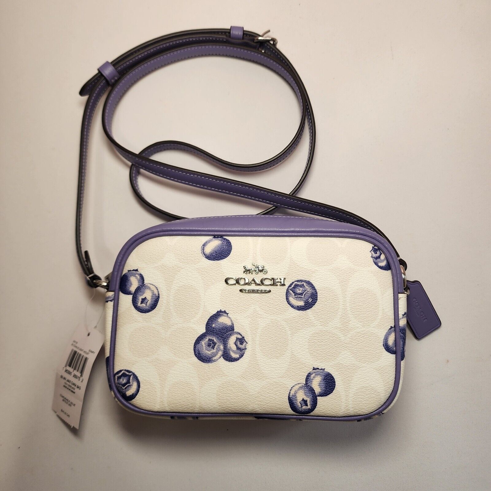 Coach NWT Coach CR176 Mini Jamie Camera Bag With Blueberry Print Size ONE SIZE - 1 Thumbnail