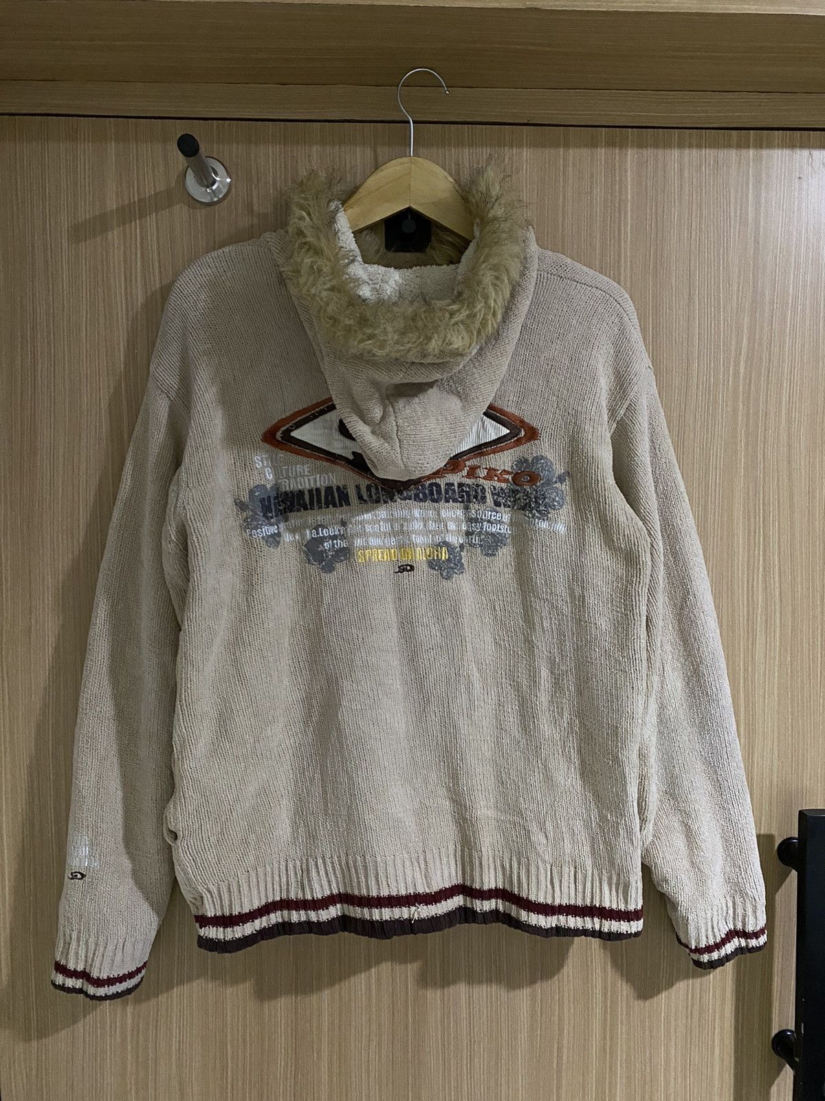 If Six Was Nine × Japanese Brand × Le Grande Bleu (L.G.B.) Piko embroidery poem fur zip hoodie lgb ifsixwasnine Size US L / EU 52-54 / 3 - 8 Thumbnail