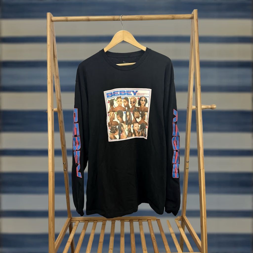 Vintage Bebey Records Theophilus London Bebey Album Merch Promo Long Sleeve T-Shirt XL Black Men Shirt Size US XL / EU 56 / 4 - 1 Thumbnail