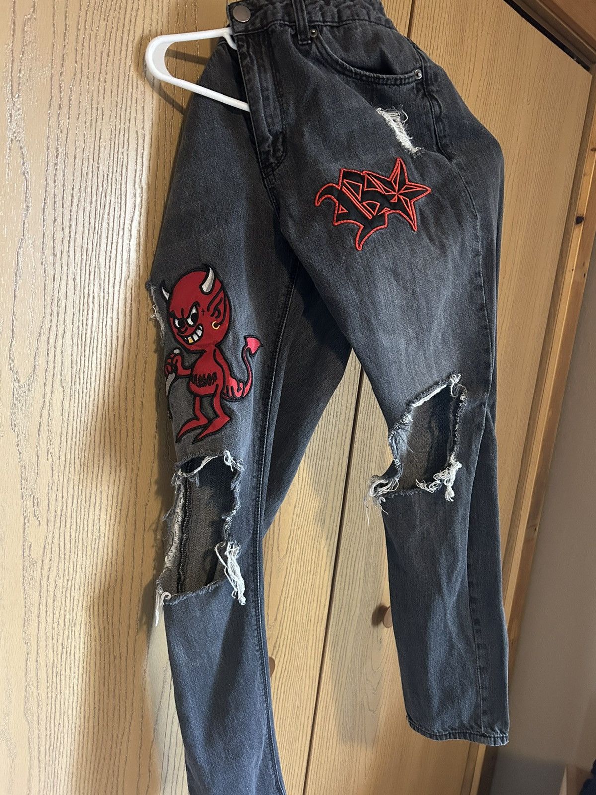 Ransom Clothing Ransom Clothing Co. Patched Distressed Jeans Size US 32 / EU 48 - 5 Thumbnail
