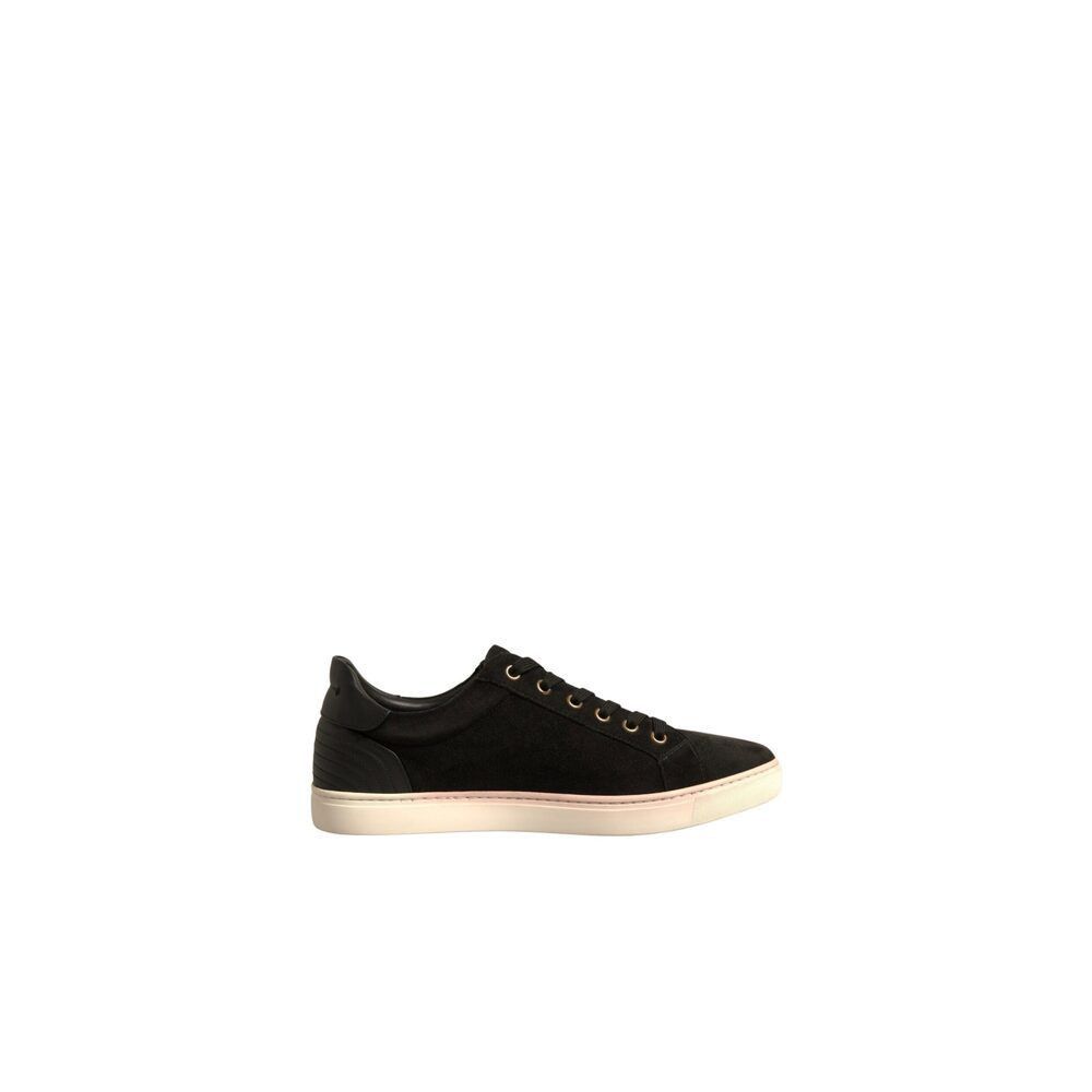 Dolce & Gabbana Dolce & Gabbana Black Logo Suede Leather Men Sneakers Shoes Size US 6 / EU 39 - 1 Thumbnail