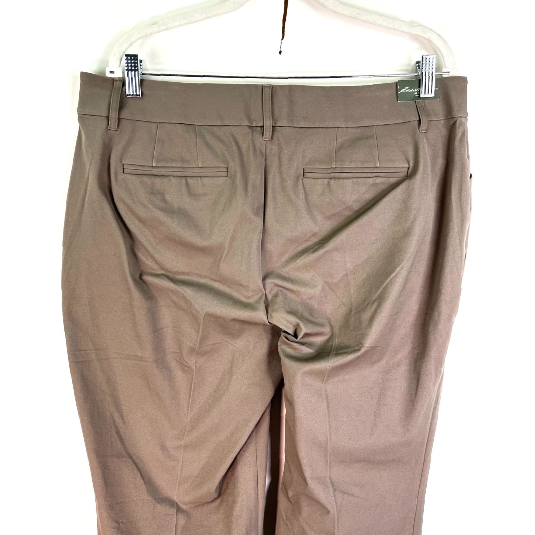Eddie Bauer Eddie Bauer Flat Front Pants Womens Size 16 Beige Kaki 36X34 Size 38" / US 16 / IT 52 - 4 Thumbnail
