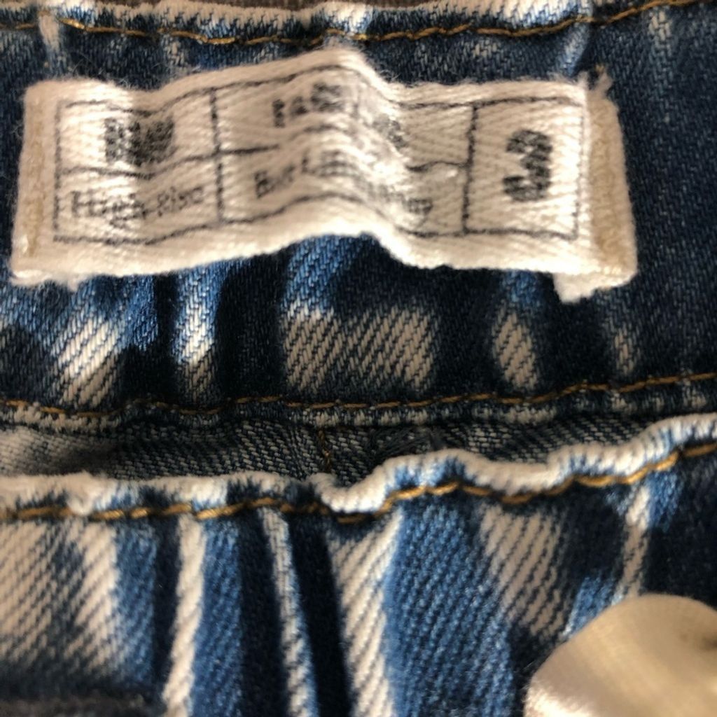 Vintage Y2K 80s retro acid wash high rise wide leg grabs jeans sz S Size 26" / US 2 / IT 38 - 7 Thumbnail