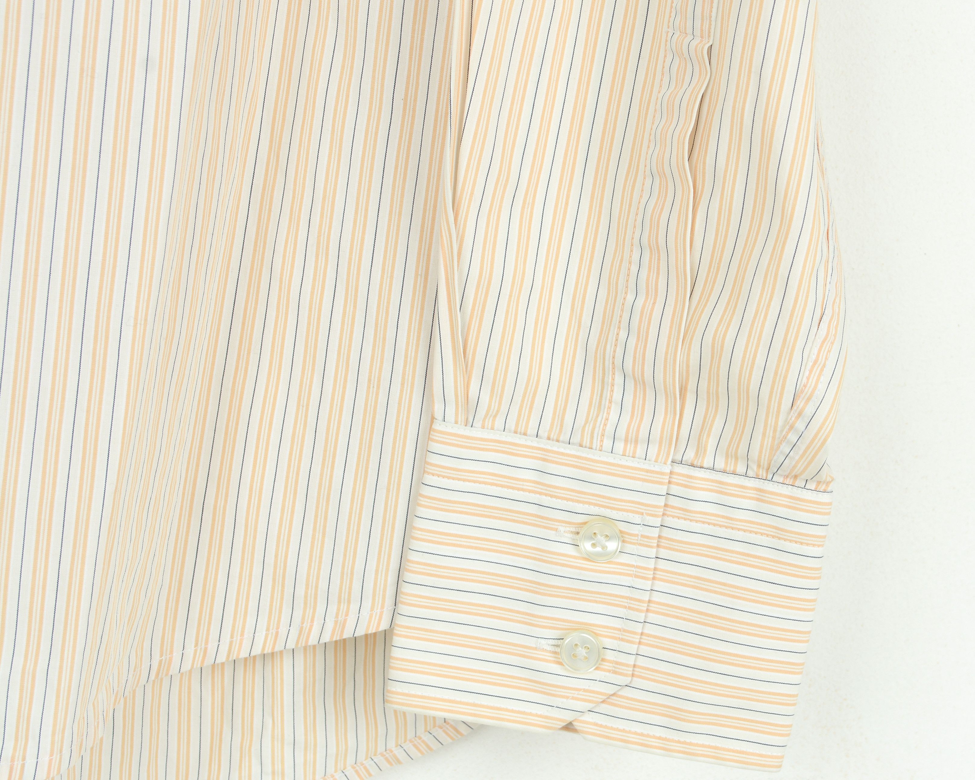 Hugo Boss 15 1/2 Size 39 Formal Shirt Long Sleeve Pinstriped Striped Size 38R - 2 Thumbnail