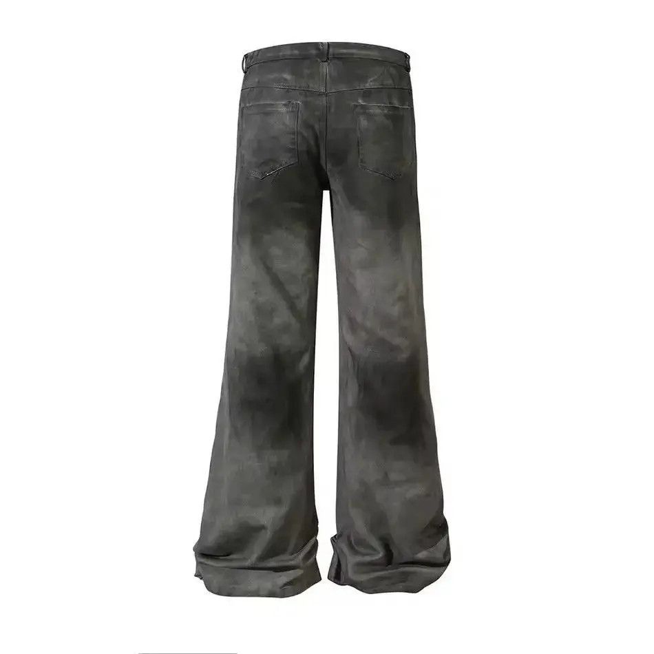 Japanese Brand Washed Pleated High Street Straight Loose Jeans Pants Size US 30 / EU 46 - 2 Thumbnail