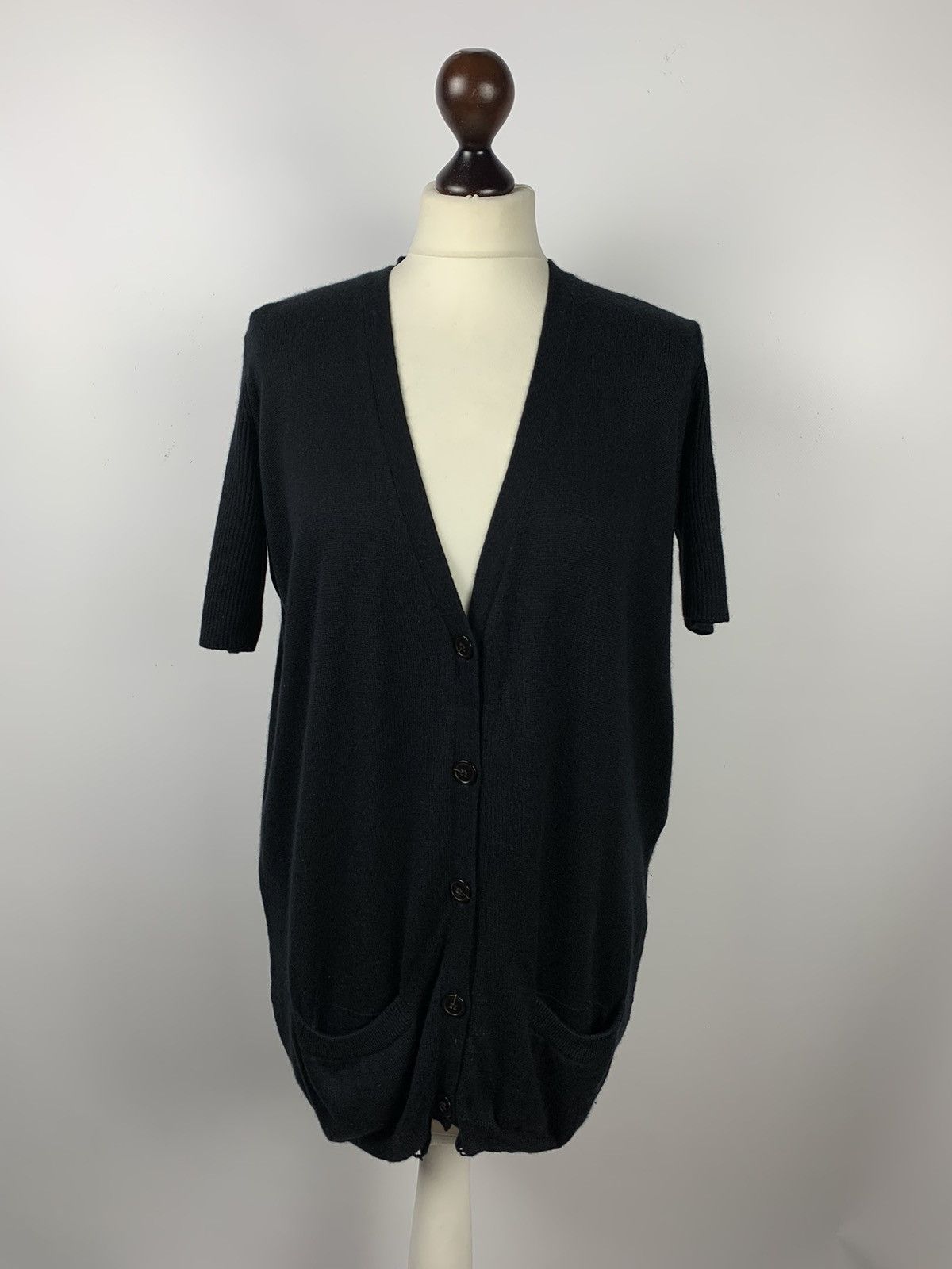 Acne Studios Acne Studios Silk Cashmere Sweater Black V-Neck Size S Top Size S / US 4 / IT 40 - 1 Thumbnail
