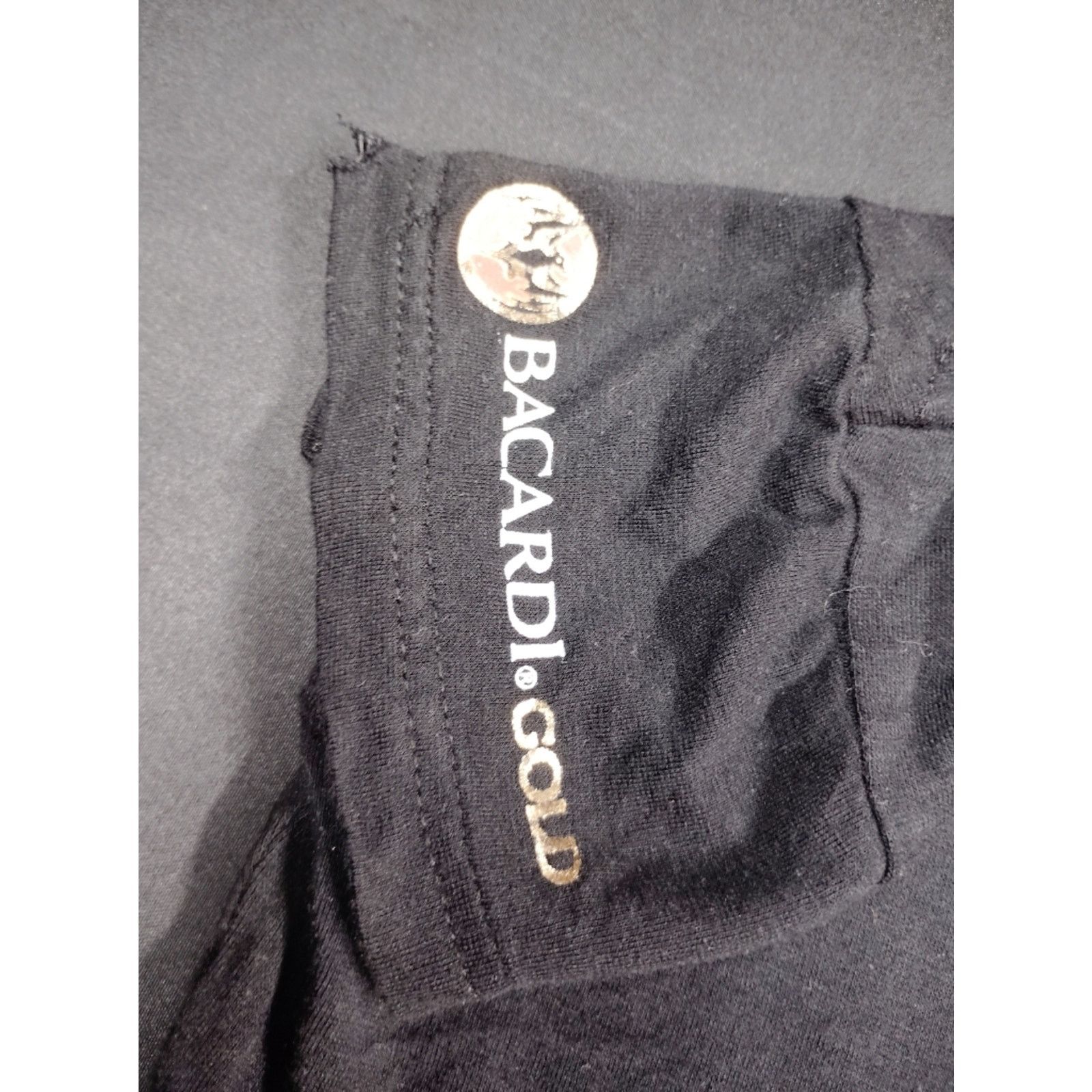 Bacardi Bacardi Black Tee with Gold Bat Logo Size S / US 4 / IT 40 - 4 Thumbnail