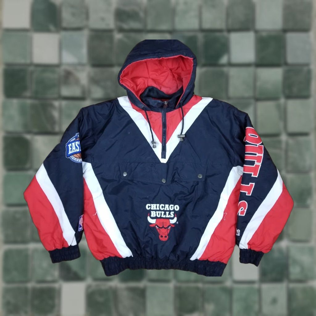 Lee VINTAGE 90' CHICAGO BULLS EASTERN LEE PULLOVER JACKET SZ LARGE Hoodie Jacket? Size US L / EU 52-54 / 3 - 1 Thumbnail