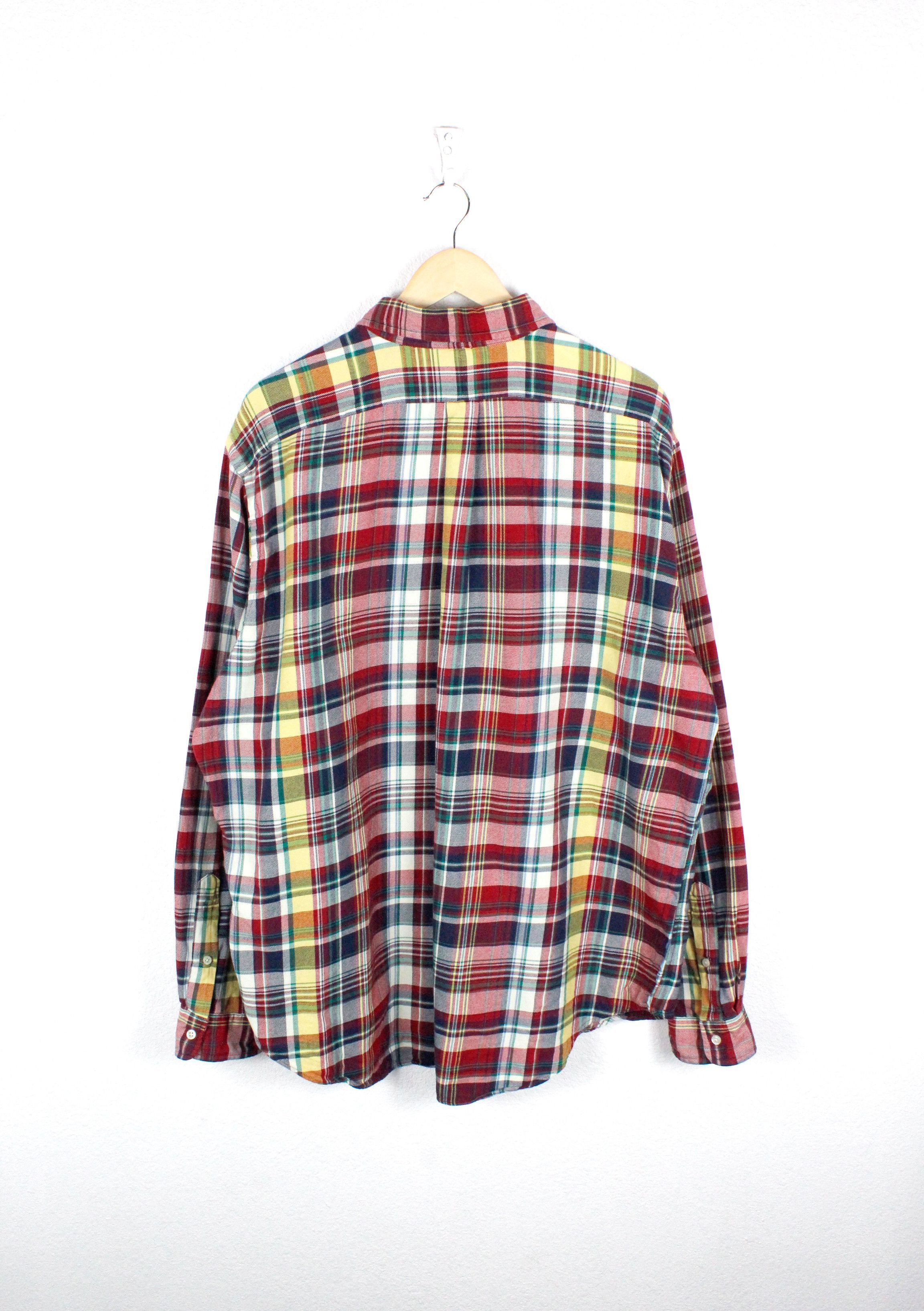 Polo Ralph Lauren Polo Ralph Lauren Logo Multicolor Check Flannel Oxford Shirt Size US XL / EU 56 / 4 - 5 Thumbnail